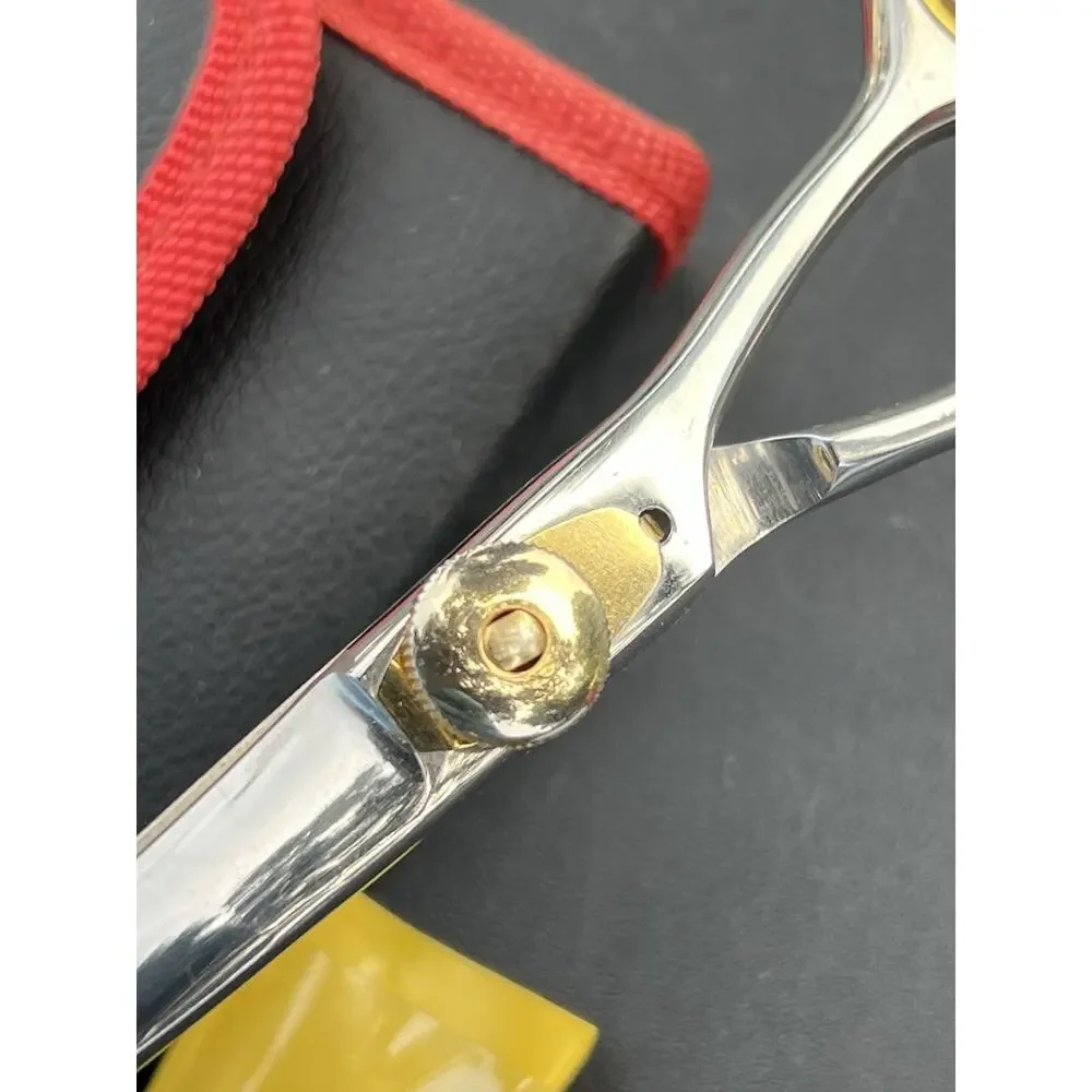 Sharf Gold Touch Grooming Pet Shear, 6.5 Inch Curved Scissors, Use Curved She...